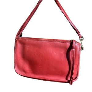 Vintage 90s red Leather purse